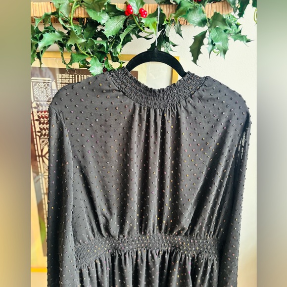 Torrid Black Shiny Iridescent Dress Plus Size 3X - Picture 3 of 11